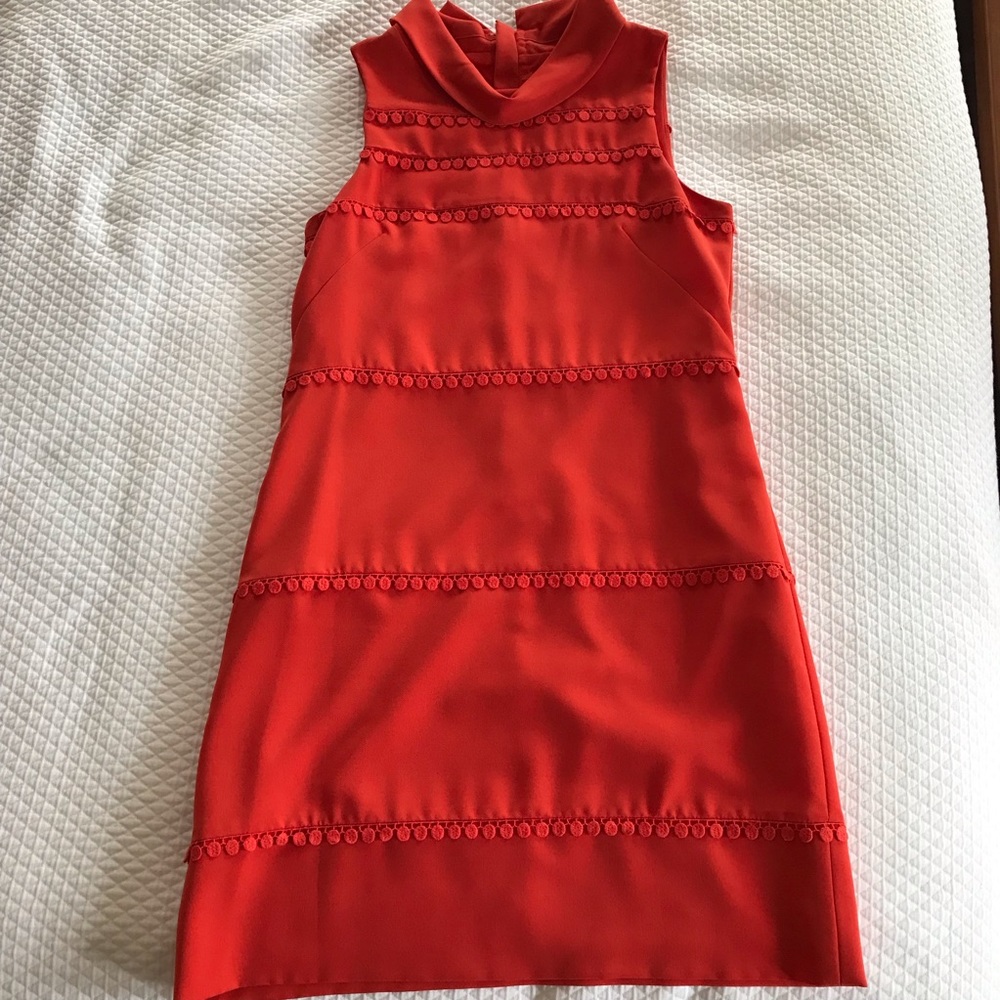 Orange Shift Dress